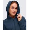 imageCRZ YOGA SoftAura Full Zip Hoodies for Women  Workout Casual Zipper Hooded Sweat Shirts with PocketsInk Blue