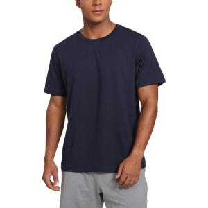 imageCRZ YOGA Cloud Jersey Midweight Shirts for Men  Short Sleeve Soft Breathable Lounge Casual Athletic Basic TShirts TopsNavy