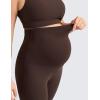 imageCRZ YOGA Butterlift Maternity Flare Leggings 31quot  Workout Yoga Lounge Bootcut Pregnancy Womens Pants Over The BellyHot Fudge Brown