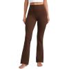 imageCRZ YOGA Butterluxe Flare Leggings 29quot305quot32quot335quot  High Waist Bootcut Wide Leg Lounge Womens Yoga Pants with PocketLava Brown