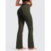 imageCRZ YOGA Butterluxe Flare Leggings 29quot305quot32quot335quot  High Waist Bootcut Wide Leg Lounge Womens Yoga Pants with PocketOlive Green