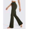 imageCRZ YOGA Butterluxe Flare Leggings 29quot305quot32quot335quot  High Waist Bootcut Wide Leg Lounge Womens Yoga Pants with PocketOlive Green
