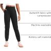 imageCRZ YOGA Girls Butterlift Athletic Joggers  Active Running Casual Lounge High Waist Pants with Pockets Kid TeenBlack