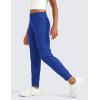 imageCRZ YOGA Girls Butterlift Athletic Joggers  Active Running Casual Lounge High Waist Pants with Pockets Kid TeenWaves Blue