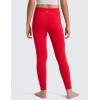 imageCRZ YOGA Girls Butterlift Full Length No Front Seam Yoga Leggings  Athletic Sports Casual Pants Tights Kids TeenAurora Red