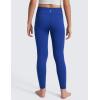 imageCRZ YOGA Girls Butterlift Full Length No Front Seam Yoga Leggings  Athletic Sports Casual Pants Tights Kids TeenWaves Blue