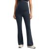 imageCRZ YOGA Butterlift Maternity Flare Leggings 31quot  Workout Yoga Lounge Bootcut Pregnancy Womens Pants Over The BellyTrue Navy