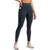 imageCRZ YOGA Butterlift Workout Leggings Pockets 25quot  High Waist Pilates Athletic Gym Womens Yoga Pants Buttery SoftTrue Navy