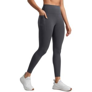 imageCRZ YOGA Butterlift Workout Leggings Pockets 25quot  High Waist Pilates Athletic Gym Womens Yoga Pants Buttery SoftMysterious Grey