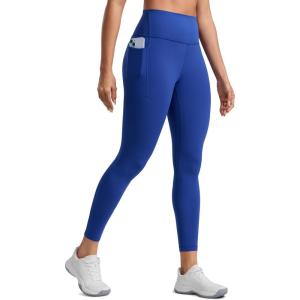 imageCRZ YOGA Butterlift Workout Leggings Pockets 25quot  High Waist Pilates Athletic Gym Womens Yoga Pants Buttery SoftWaves Blue