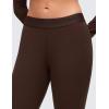 imageCRZ YOGA Softembrace Fleece Lined Thermal Underwear Set for Women  Soft Casual Base Layer Long Johns Warm Pajamas Top BottomLava Brown