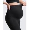 imageCRZ YOGA Womens Butterluxe Maternity Leggings with Pockets 25quot  Soft Workout Active Yoga Pregnancy Pants Over The BellyBlack