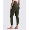 imageCRZ YOGA Womens Butterluxe Maternity Leggings with Pockets 25quot  Soft Workout Active Yoga Pregnancy Pants Over The BellyOlive Green