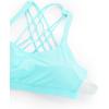 imageCRZ YOGA Naked Feeling Strappy Sports Bras for Women  Criss Cross Back Wireless Padded Cami Yoga Workout TopHydra Blue