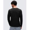 imageCRZ YOGA Pima Cotton Long Sleee Shirts for Men  Casual Crewneck TShirts Breathable Workout Daily Basic Tee TopsBlack