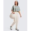 imageCRZ YOGA Pima Cotton Loose Crop TShirts for Women  Workout Yoga Casual Athletic Running Short Sleeve Shirts Crewneck TopsJade Grey