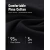 imageCRZ YOGA Pima Cotton Shirts for Men  Short Sleeve Casual Crewneck TShirts Breathable Workout Daily Tee TopsBlack