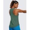 imagePima Cotton HipLength Tank RacerbackGraphite Green