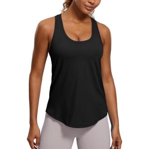 imagePima Cotton HipLength Tank RacerbackBlack