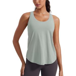 imagePima Cotton HipLength Tank RacerbackJade Grey