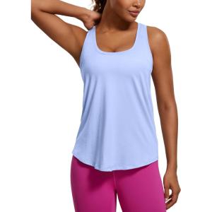 imagePima Cotton HipLength Tank RacerbackPeriwinkle Purple