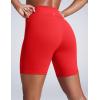 imageCRZ YOGA Butterbreeze Athletic Biker Shorts 6  High Waisted Workout Gym Volleyball Running Yoga Tummy Control WomensDeep Red