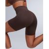 imageCRZ YOGA Butterbreeze Athletic Biker Shorts 6  High Waisted Workout Gym Volleyball Running Yoga Tummy Control WomensHot Fudge Brown