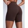 imageCRZ YOGA Butterbreeze Athletic Biker Shorts 6  High Waisted Workout Gym Volleyball Running Yoga Tummy Control WomensHot Fudge Brown