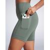 imageCRZ YOGA Butterbreeze Athletic Biker Shorts Pockets 6  High Waist Workout Gym Volleyball Running Yoga WomensGrey Sage