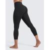 imageCRZ YOGA Butterlift Capris Workout Leggings 23quot  High Waisted Workout Pilates Crop Gym Athletic Womens Yoga PantsBlack