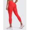 imageCRZ YOGA Butterlift Capris Workout Leggings 23quot  High Waisted Workout Pilates Crop Gym Athletic Womens Yoga PantsDeep Red
