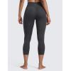 imageCRZ YOGA Butterlift Capris Workout Leggings 23quot  High Waisted Workout Pilates Crop Gym Athletic Womens Yoga PantsMysterious Grey