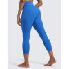 imageCRZ YOGA Butterlift Capris Workout Leggings 23quot  High Waisted Workout Pilates Crop Gym Athletic Womens Yoga PantsSparkle Blue