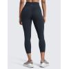 imageCRZ YOGA Butterlift Capris Workout Leggings 23quot  High Waisted Workout Pilates Crop Gym Athletic Womens Yoga PantsTrue Navy