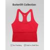 imageCRZ YOGA Butterlift Square Neck Crop Tank Tops for Women  Longline Racerback Sports Bras Yoga Cami Non PaddedAurora Red