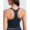 imageCRZ YOGA Butterlift Square Neck Crop Tank Tops for Women  Longline Racerback Sports Bras Yoga Cami Non PaddedTrue Navy