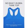 imageCRZ YOGA Butterluxe Crop Yoga Tank Tops for Women  Workout Athletic Casual Tight Scoop Neck Racerback Sleeveless ShirtsSparkle Blue