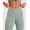 imageCRZ YOGA Butterluxe Crossover Waist Leggings 25quot  V Crossover High Waisted Gym Workout Yoga WomensGreen Palm Court