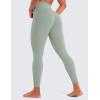 imageCRZ YOGA Butterluxe Crossover Waist Leggings 25quot  V Crossover High Waisted Gym Workout Yoga WomensGreen Palm Court