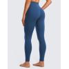 imageCRZ YOGA Butterluxe Crossover Waist Leggings 28quot  Criss Cross Full Length Workout Athletic Womens Yoga PantsFrench Navy