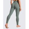 imageCRZ YOGA Butterluxe Crossover Waist Leggings 28quot  Criss Cross Full Length Workout Athletic Womens Yoga PantsGrey Sage