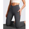 imageCRZ YOGA Butterluxe Crossover Waist Leggings 28quot  Criss Cross Full Length Workout Athletic Womens Yoga PantsMysterious Grey
