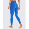 imageCRZ YOGA Butterluxe Crossover Waist Leggings 28quot  Criss Cross Full Length Workout Athletic Womens Yoga PantsSparkle Blue