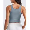 imageCRZ YOGA Butterluxe Double Lined Tank Tops for Women  Workout Casual Scoop Neck Racerback Crop Sleeveless ShirtBelgian Blue