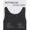 imageCRZ YOGA Butterluxe Double Lined Tank Tops for Women  Workout Casual Scoop Neck Racerback Crop Sleeveless ShirtBlack