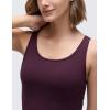imageCRZ YOGA Butterluxe Double Lined Tank Tops for Women  Workout Casual Scoop Neck Racerback Crop Sleeveless ShirtDeep Purple