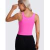 imageCRZ YOGA Butterluxe Double Lined Tank Tops for Women  Workout Casual Scoop Neck Racerback Crop Sleeveless ShirtLight Purple