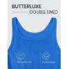 imageCRZ YOGA Butterluxe Double Lined Tank Tops for Women  Workout Casual Scoop Neck Racerback Crop Sleeveless ShirtSparkle Blue