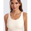 imageCRZ YOGA Butterluxe Double Lined Tank Tops for Women  Workout Casual Scoop Neck Racerback Crop Sleeveless ShirtWhite Apricot