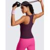 imageCRZ YOGA Butterluxe High Neck Tank Tops for Women  Yoga Workout Athletic Gym Camisole Racerback Sleeveless ShirtsDeep Purple